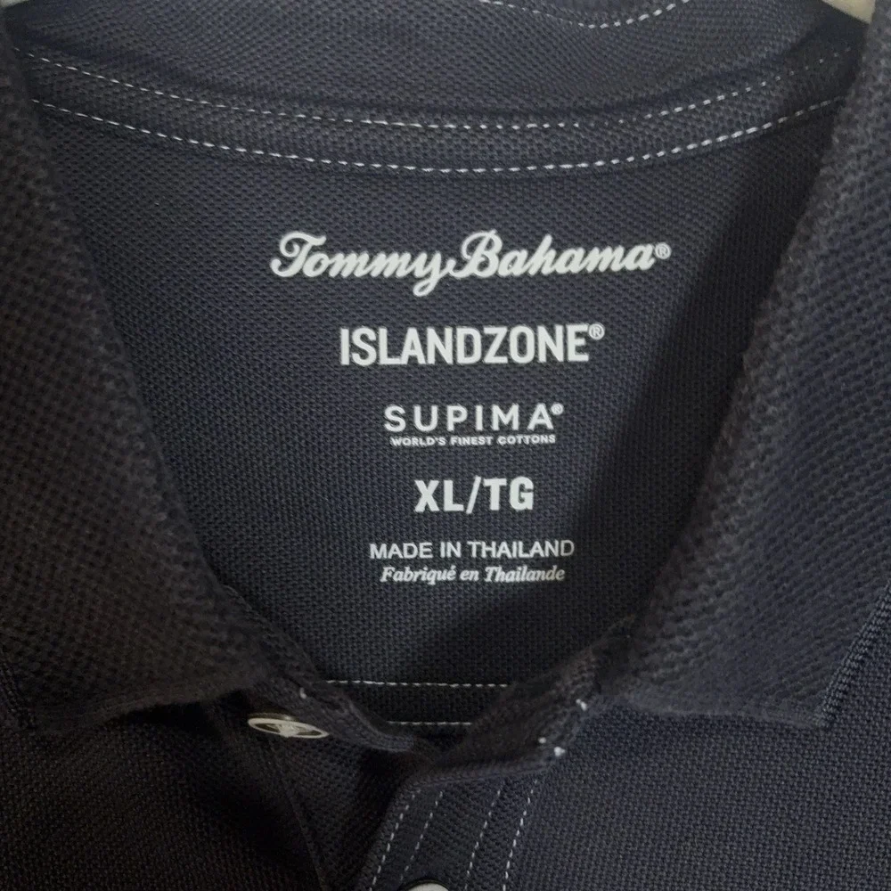 Tommy Bahama Island Zone Polo Shirt Mens XL Black‎ Baylor University